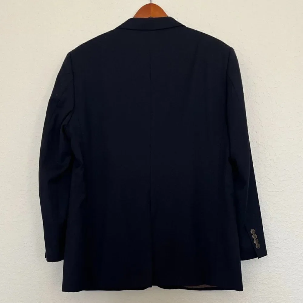 Joseph & Feiss Gold Blazer, Navy , 44 Reg 100% WORESTER WOOL EXECUTIVE Fit